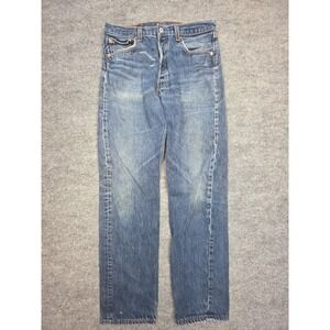 Vintage Levis 501XX Jeans Men's 34 x 36 (FITS 31 x 31) Blue Faded Marks Made USA
